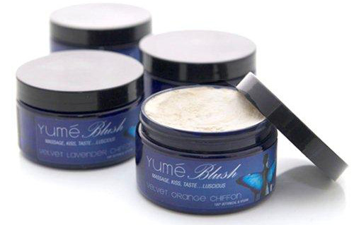 Four 1/2 oz jars of Yum&eacute; Body Lotion